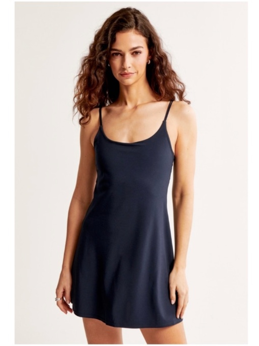 Abercrombie & Fitch Traveler Mini Skort Athletic Dress Stretchy Navy Medium